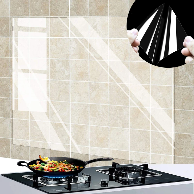 Commercial Kitchen Wall Panels - 1Pc Keuken Olie Proof Muursticker 90X60cm