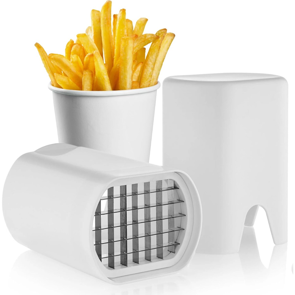 Commercial Potato Peeler - Wit frietsnijder Gereedschap Voedsel- en groenteversnipperaar