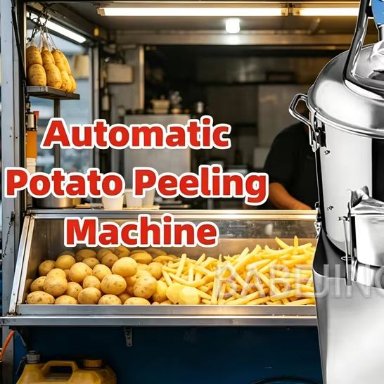Commercial Potato Peeler - Krachtige roestvrijstalen aardappel- en schaalvis-schilmachine, volautomatisch,