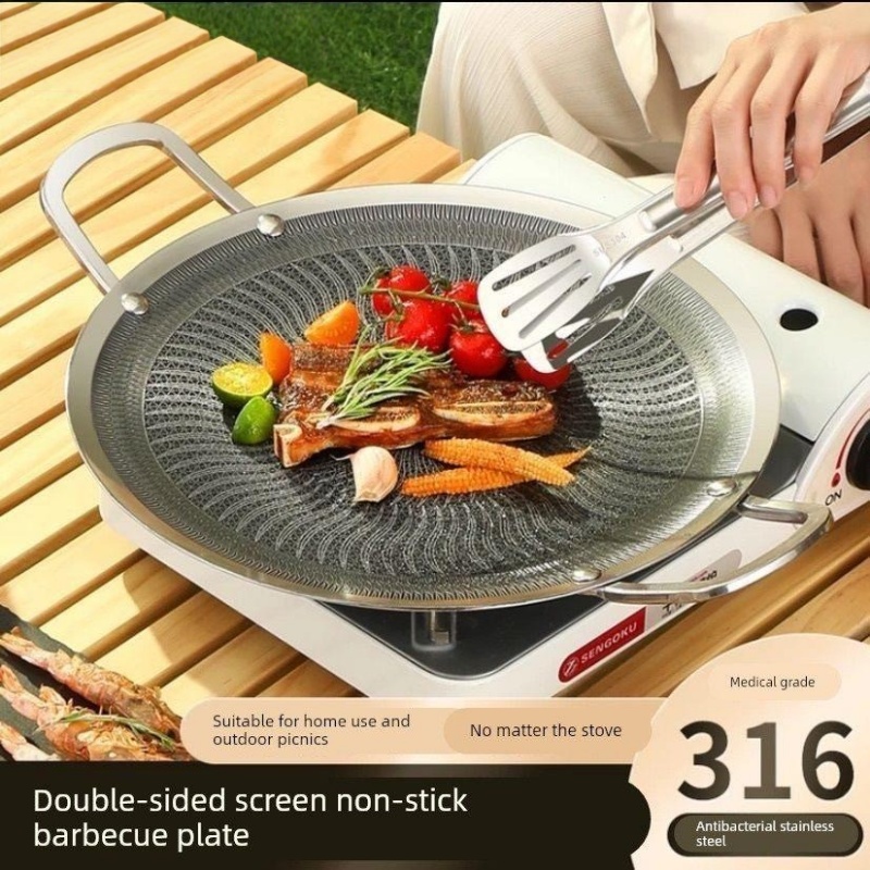 Commercial Kitchen Appliances - 316 roestvrijstalen multifunctionele kook- en BBQ-grillpan
