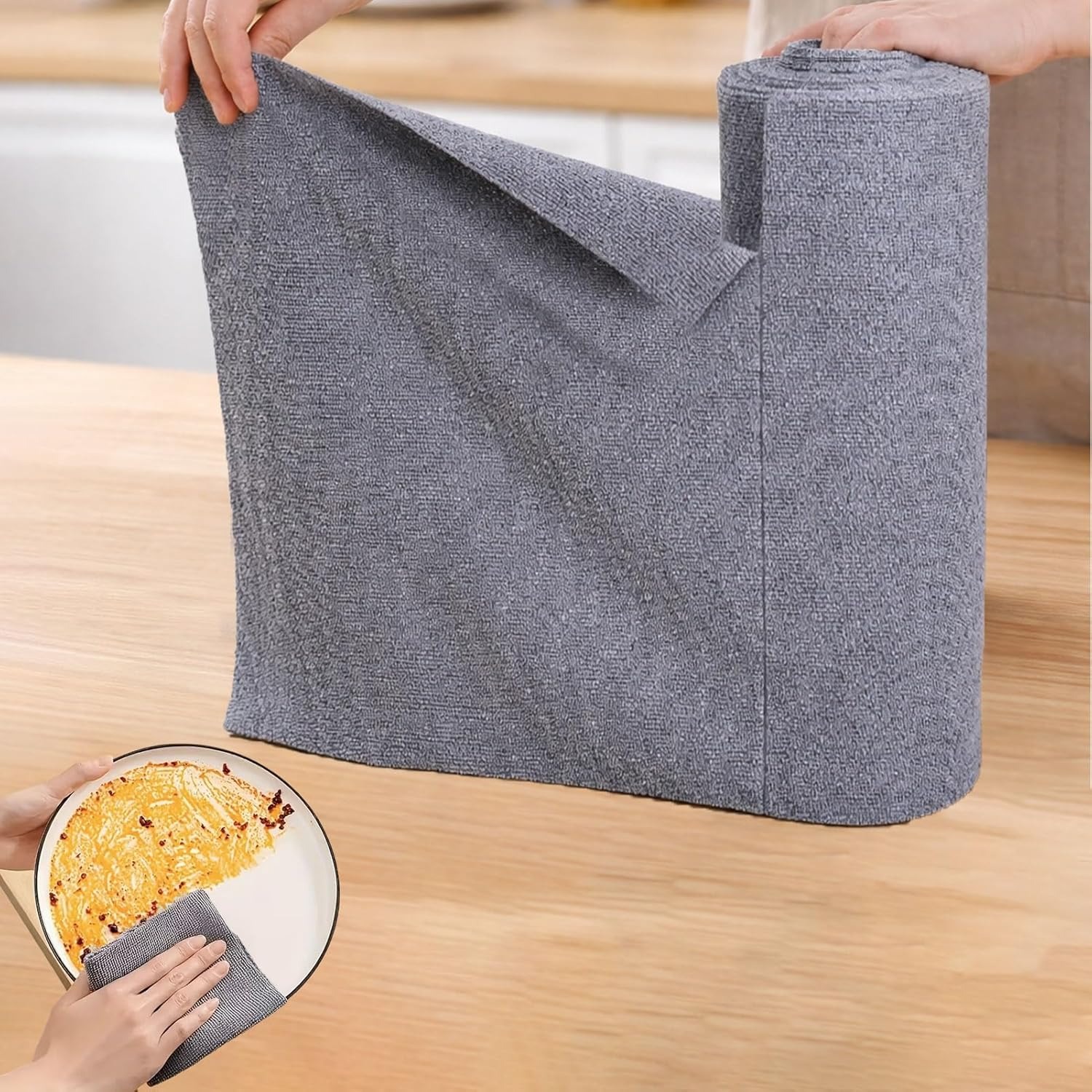 Commercial Kitchen Towels - 25x25cm Microvezel Afwasdoeken, 20-pack Herbruikbare Keukendoeken