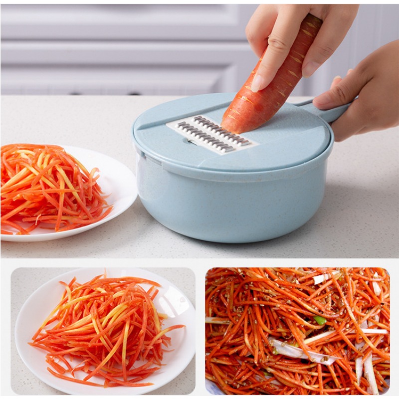 Commercial Potato Peeler - Multifunctionele tarwestro Groentesnijder Chopper Wortelen Aardappelen