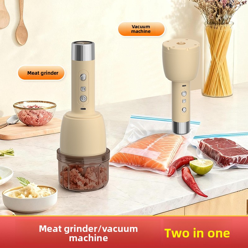 Meat Grinder Electric - 2-in-1 huishoudelijke elektrische molen & mixer,