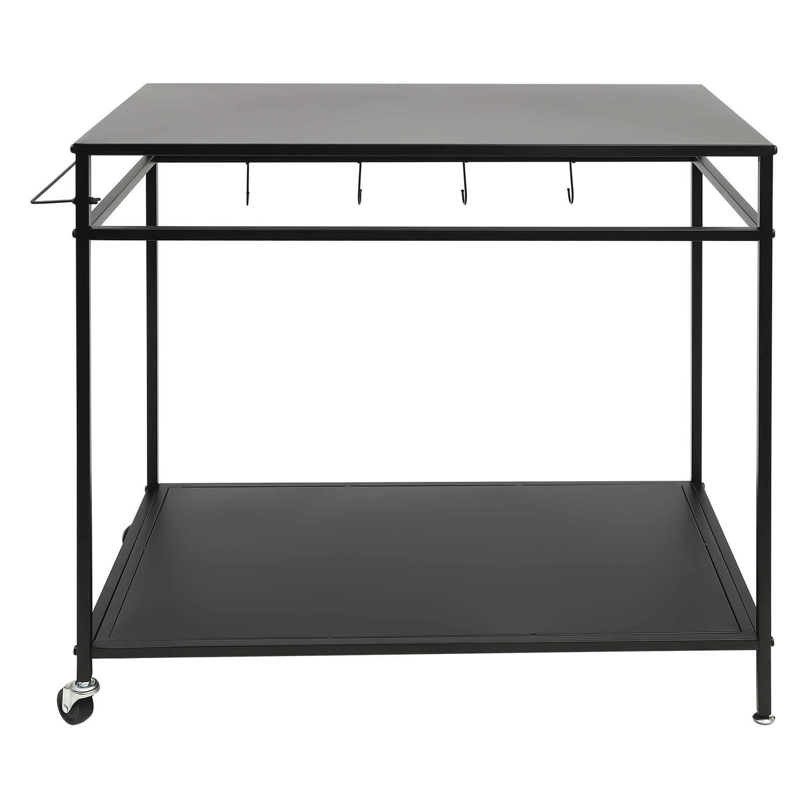 Commercial Kitchen Tables - Verrijdbare kooktafel met dubbele plank, buiten-eettafel