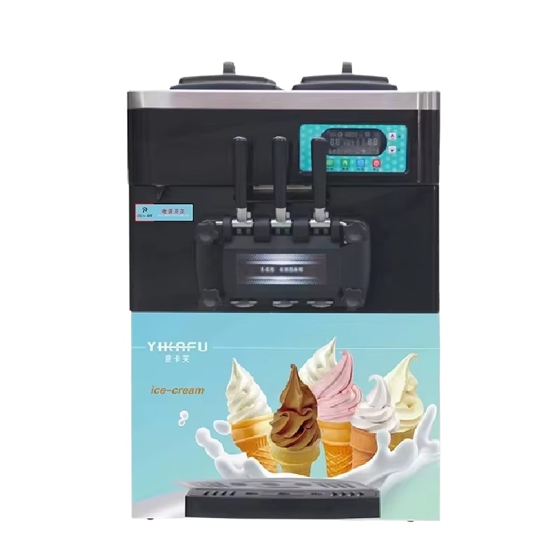 Soft Serve Ice Cream Machine - Commerciële automatische softijsmachine voor op tafel,