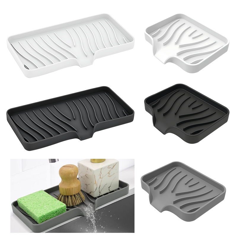 Commercial Kitchen Floor Drain - Siliconen Afvoer Zeepkist Sponshouder Antislip Gootsteen