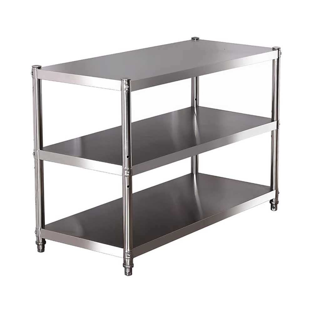 Commercial Kitchen Tables - Roestvrijstalen plank, keukenopbergrek, 3-laags rekken en