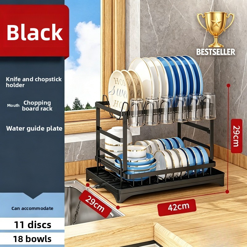 Commercial Kitchen Floor Drain - Dubbellaags grote capaciteit afdruiprek voor afwas