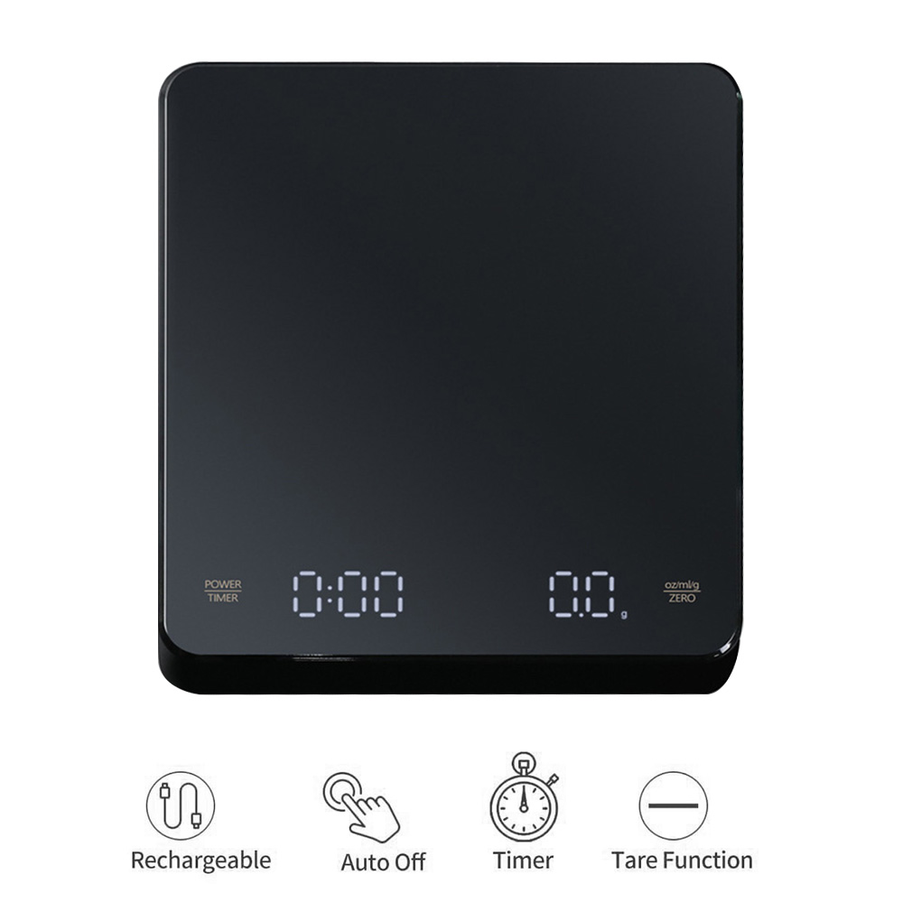 Commercial Kitchen Timer - Digitale koffieweegschaal met timer LED-scherm Espresso