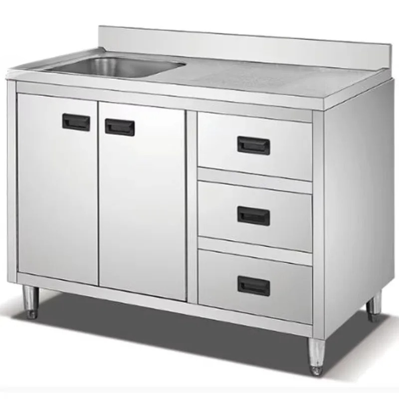 Commercial Kitchen Tables - Zwaar uitgevoerde restaurantkeuken opbergtafel Onafhankelijke commerciële