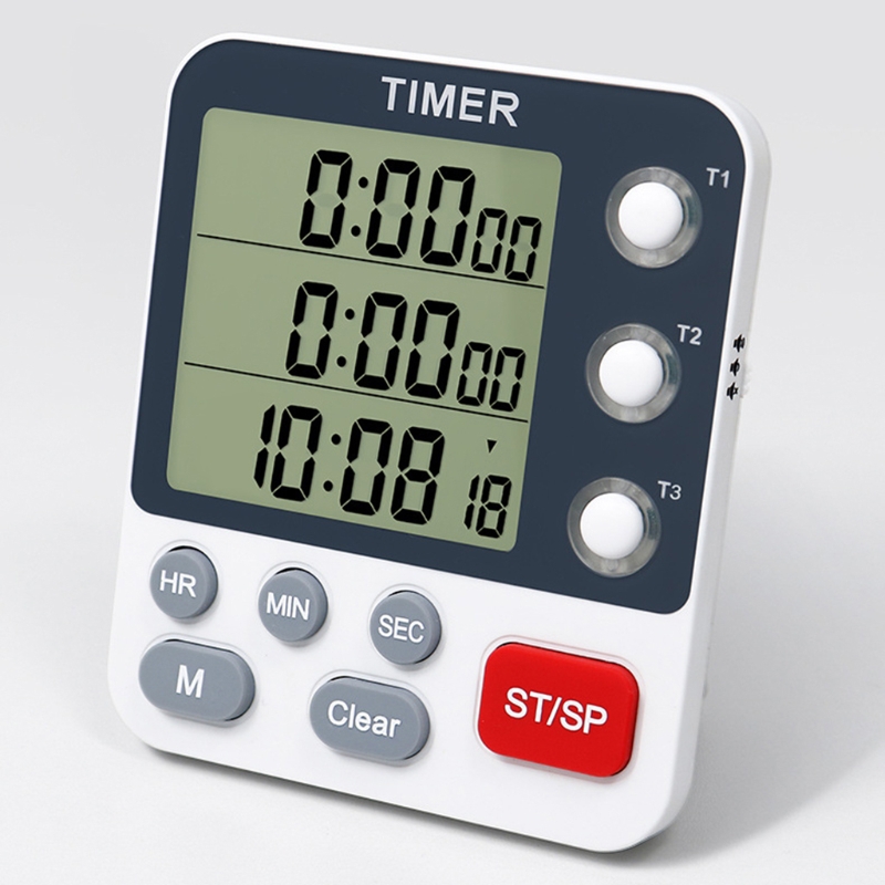 Commercial Kitchen Timer - 652F Digitale dubbele kookwekker 3 kanalen