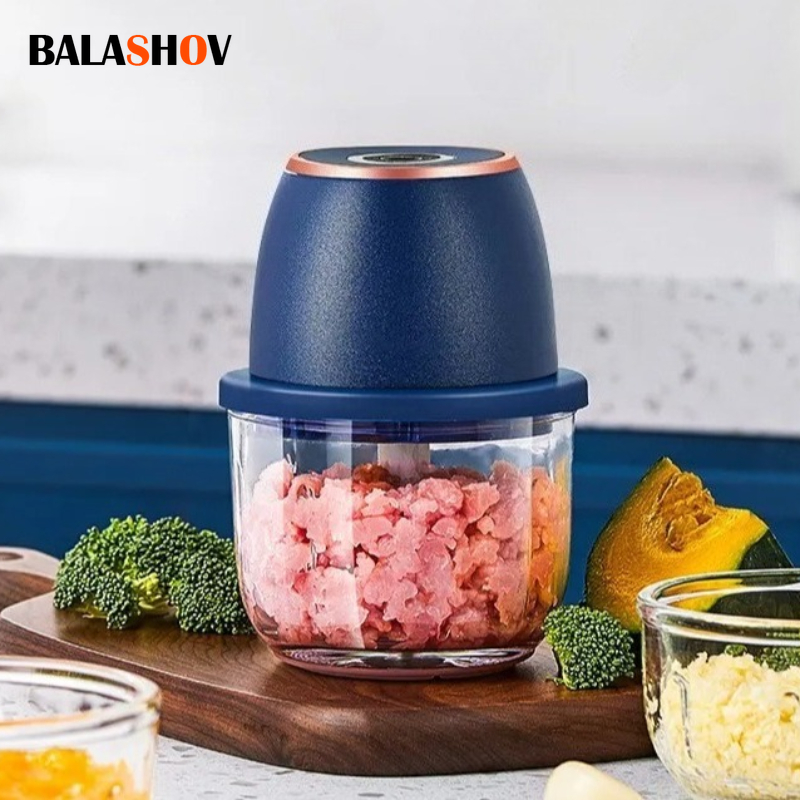 Meat Grinder Electric - 350ML Elektrische Vleesmolens Voedsel Crusher Knoflookstamper