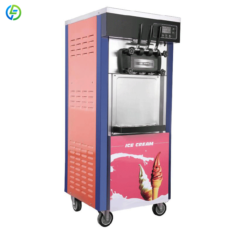 Soft Serve Ice Cream Machine - Geavanceerde ijsmachines 22-28L/u IJsmachine 3 smaken