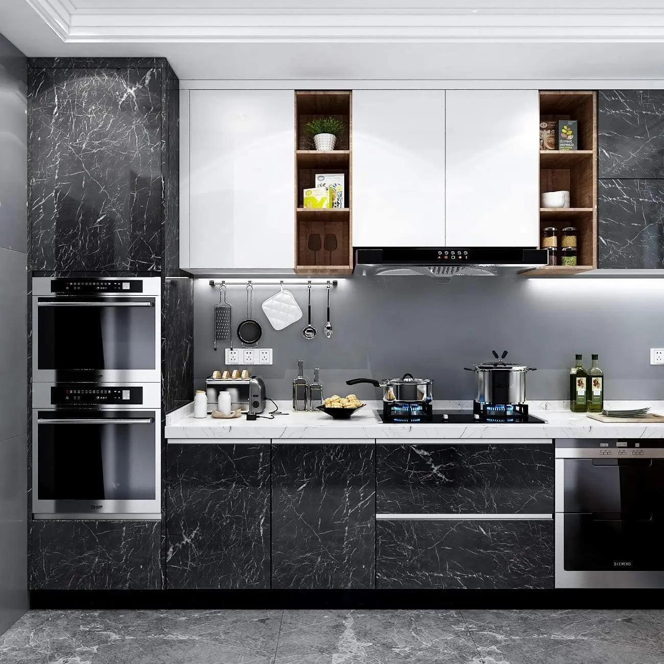 Marmer Contactpapier Graniet Z - Commercial Kitchen Wall Panels recensie en prijs