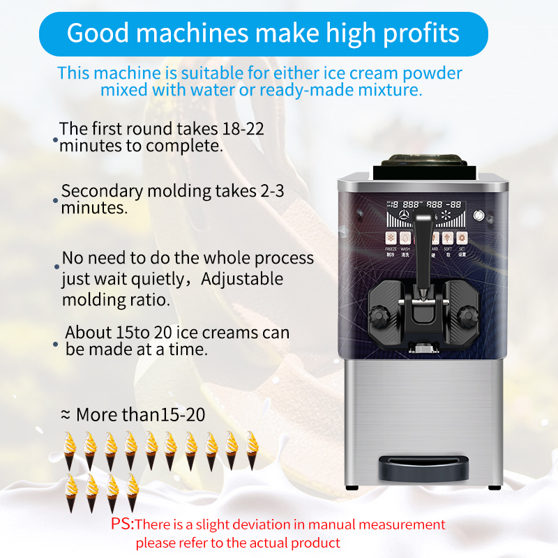 Commerciële zware tafelmodel s - Soft Serve Ice Cream Machine recensie en prijs