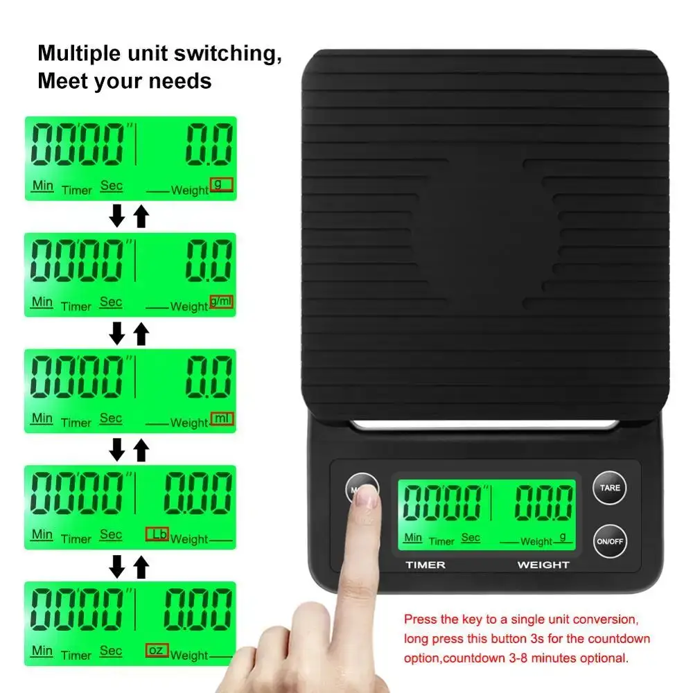 3kg/0.1g 5kg/0.1g Drip Koffiew - Commercial Kitchen Timer recensie en prijs