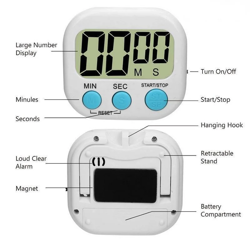 Mini digitale keukentimer Grot - Commercial Kitchen Timer recensie en prijs