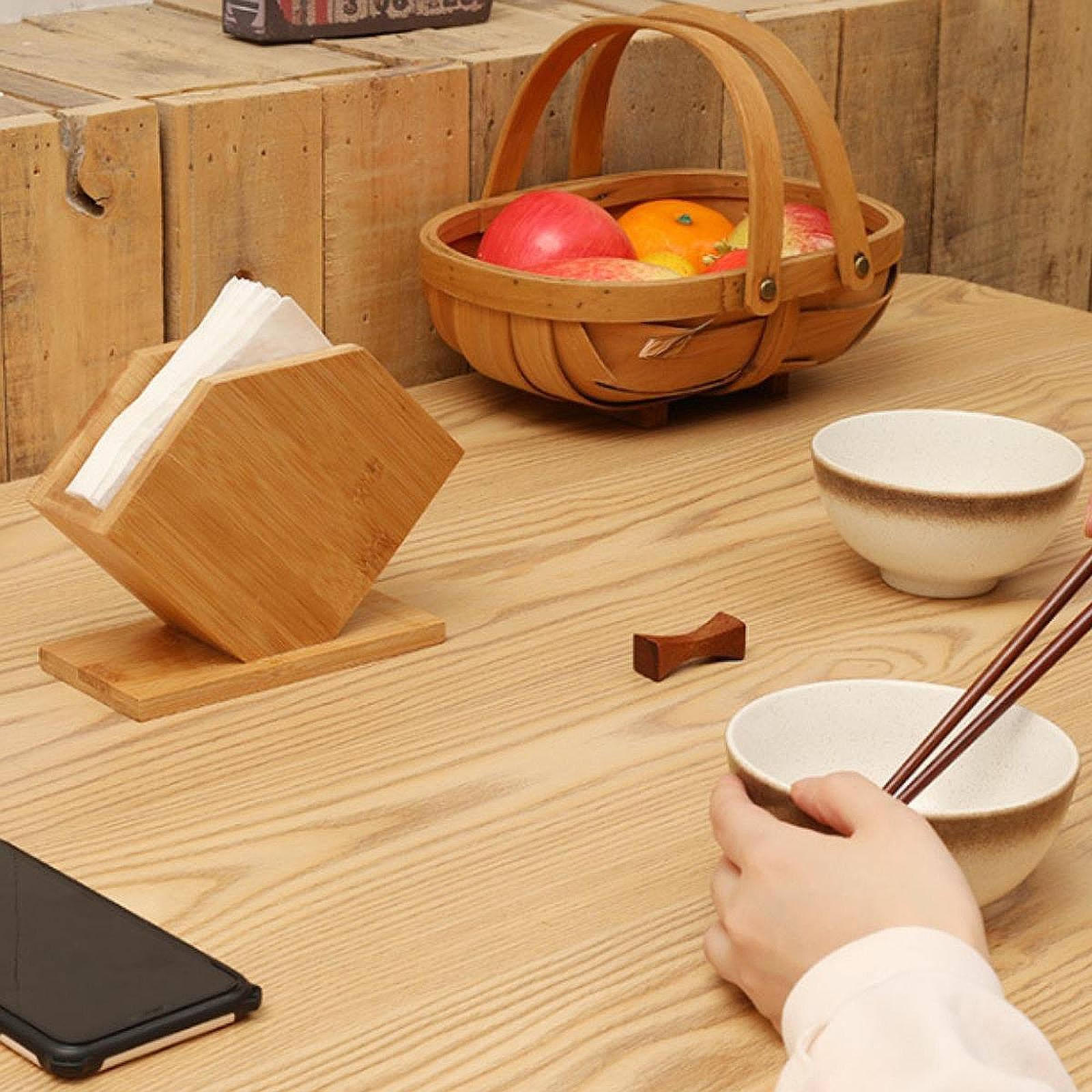Bamboe Tissue Box Kubus Staand - Commercial Kitchen Tables recensie en prijs