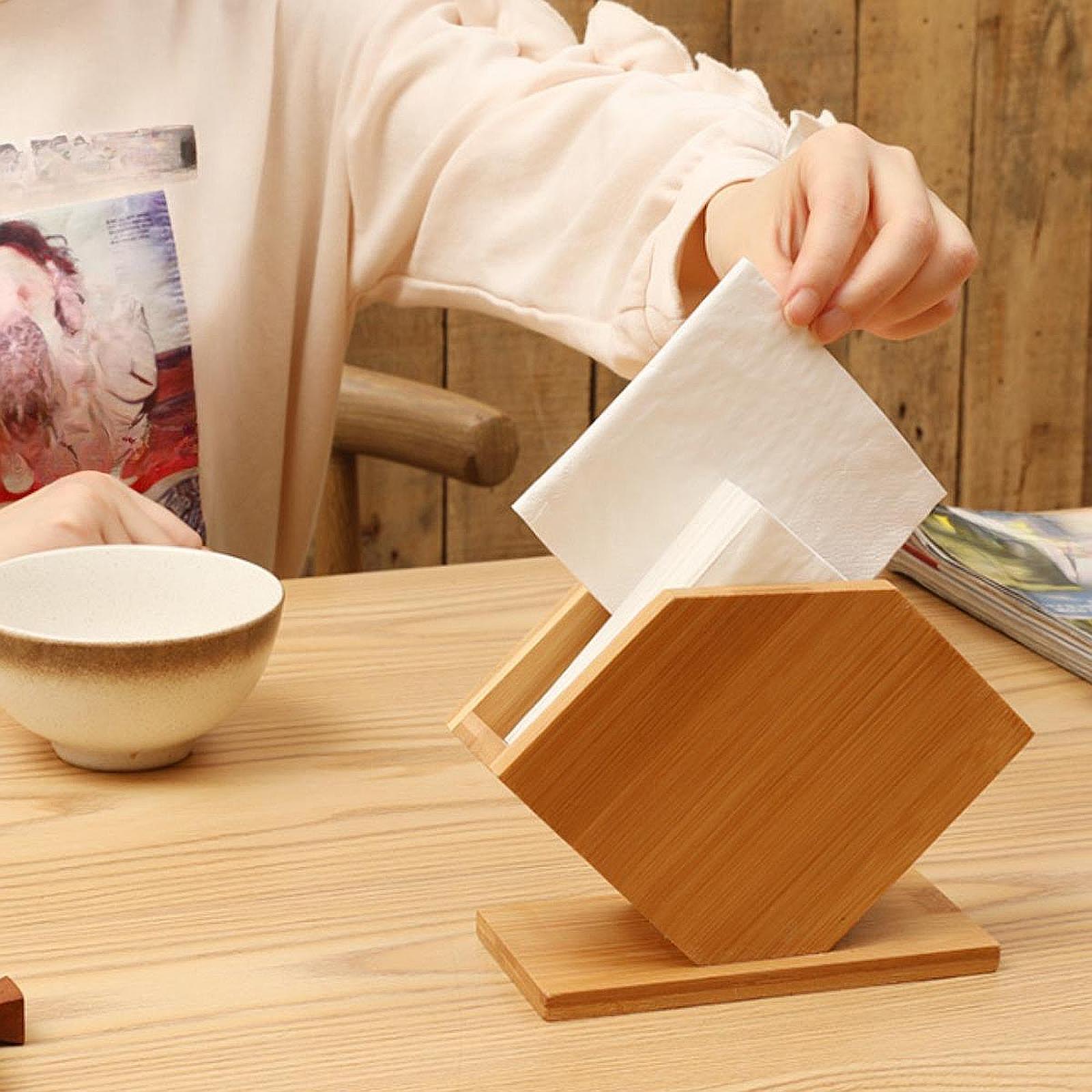 Bamboe Tissue Box Kubus Staand - Commercial Kitchen Tables recensie en prijs