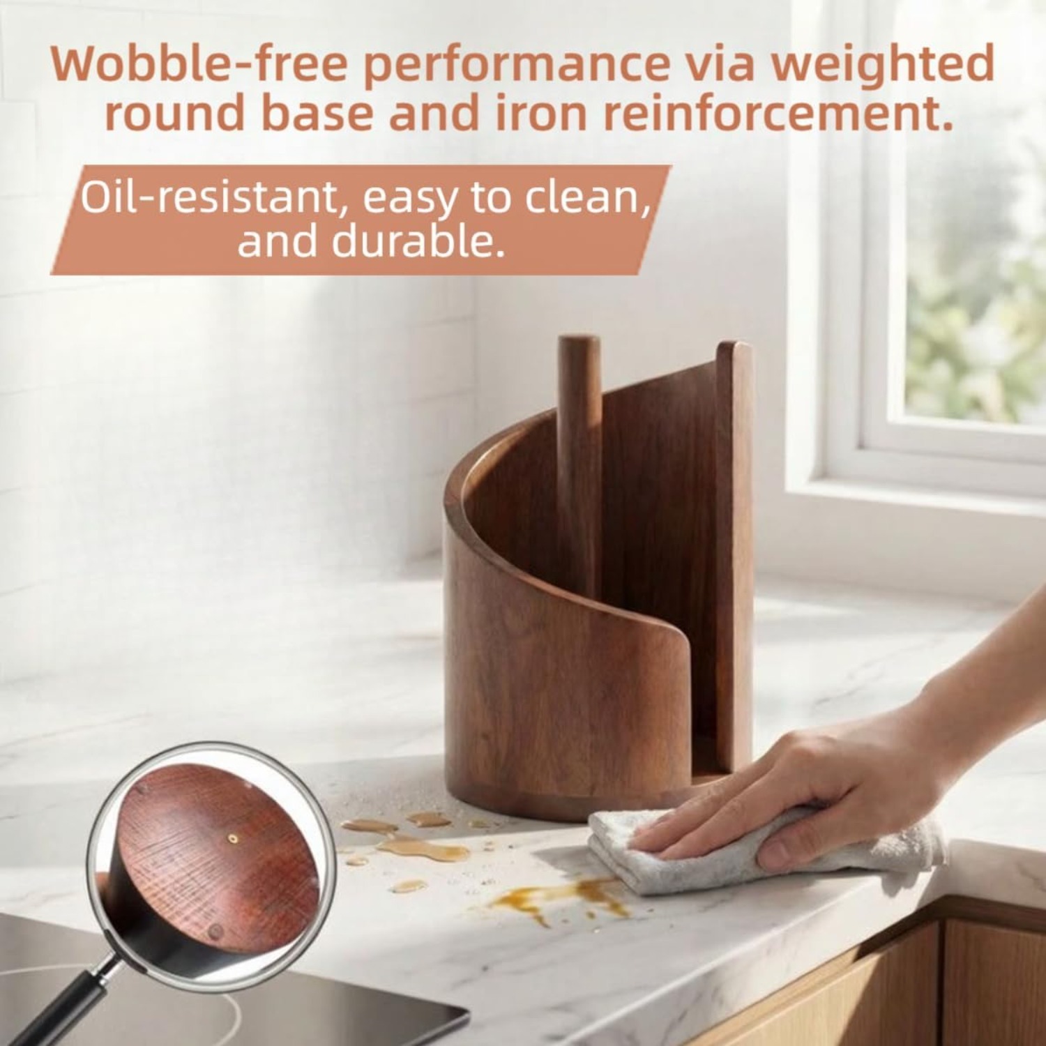 Natuurlijke houten keukenrolho - Commercial Kitchen Towels recensie en prijs