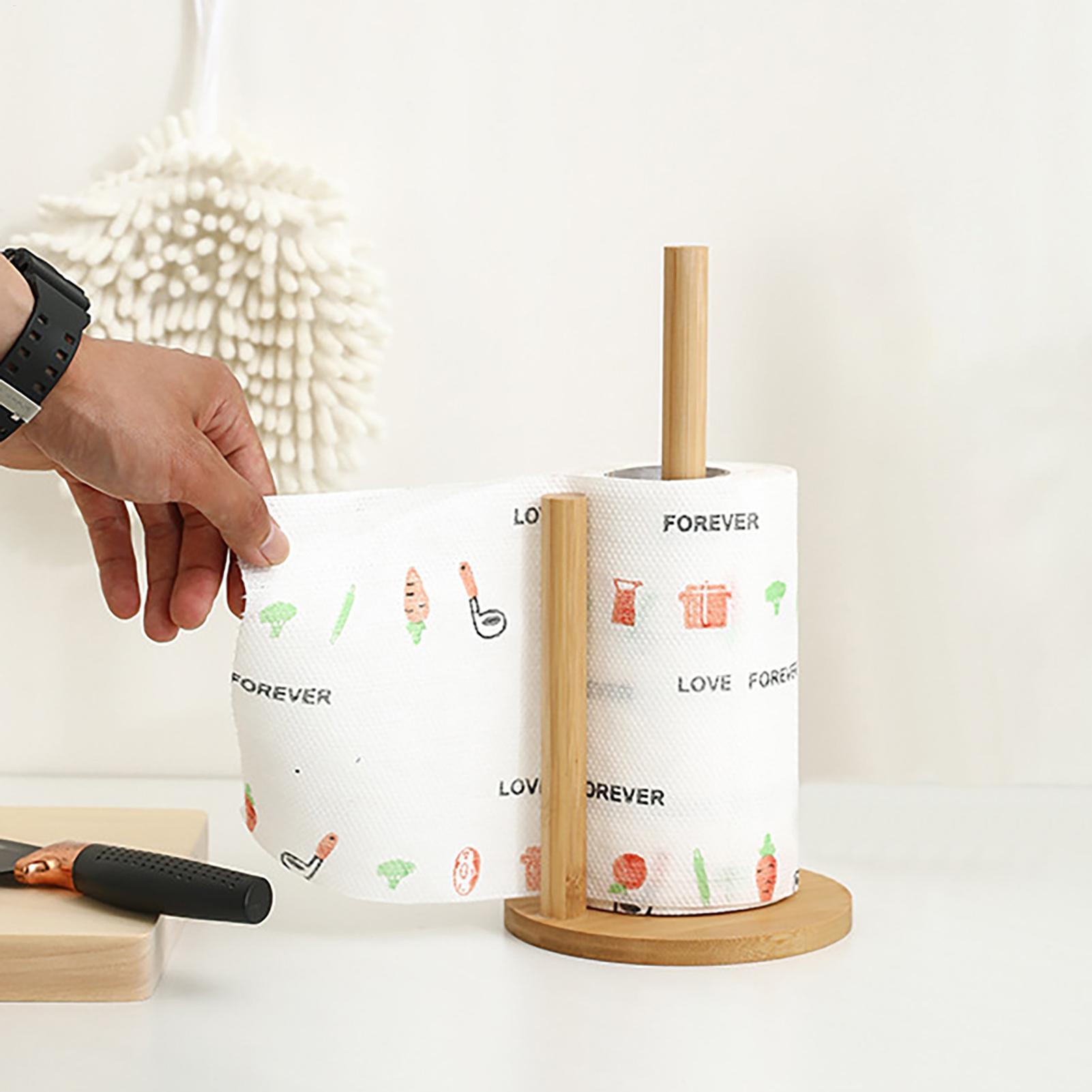 Keukenrolhouder van hout, toil - Commercial Kitchen Towels recensie en prijs