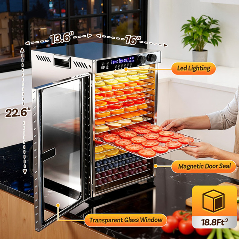48 uur timer voedseldehydrator - Commercial Food Dehydrator recensie en prijs