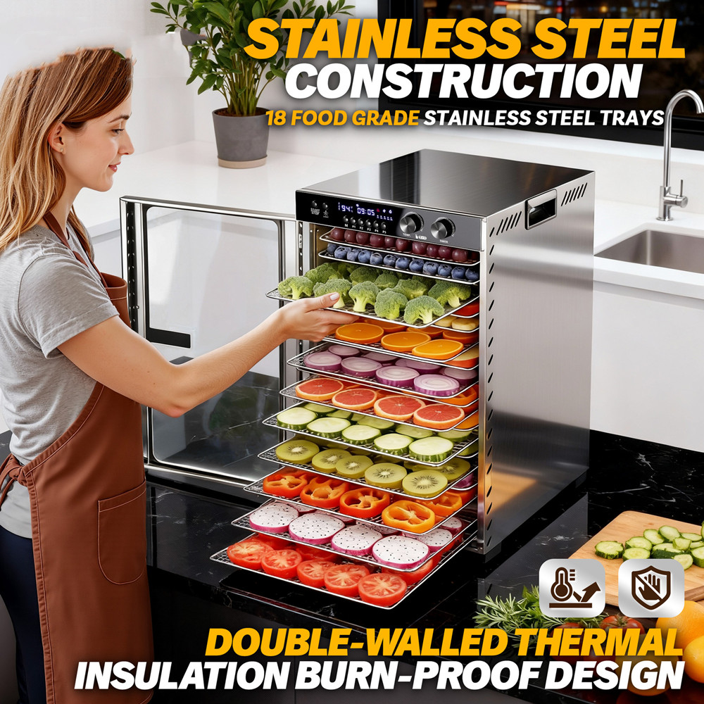 48 uur timer voedseldehydrator - Commercial Food Dehydrator recensie en prijs