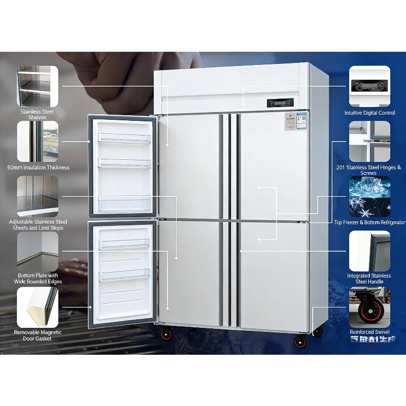 Commerciële RVS staande vrieze - Commercial Kitchen Door recensie en prijs