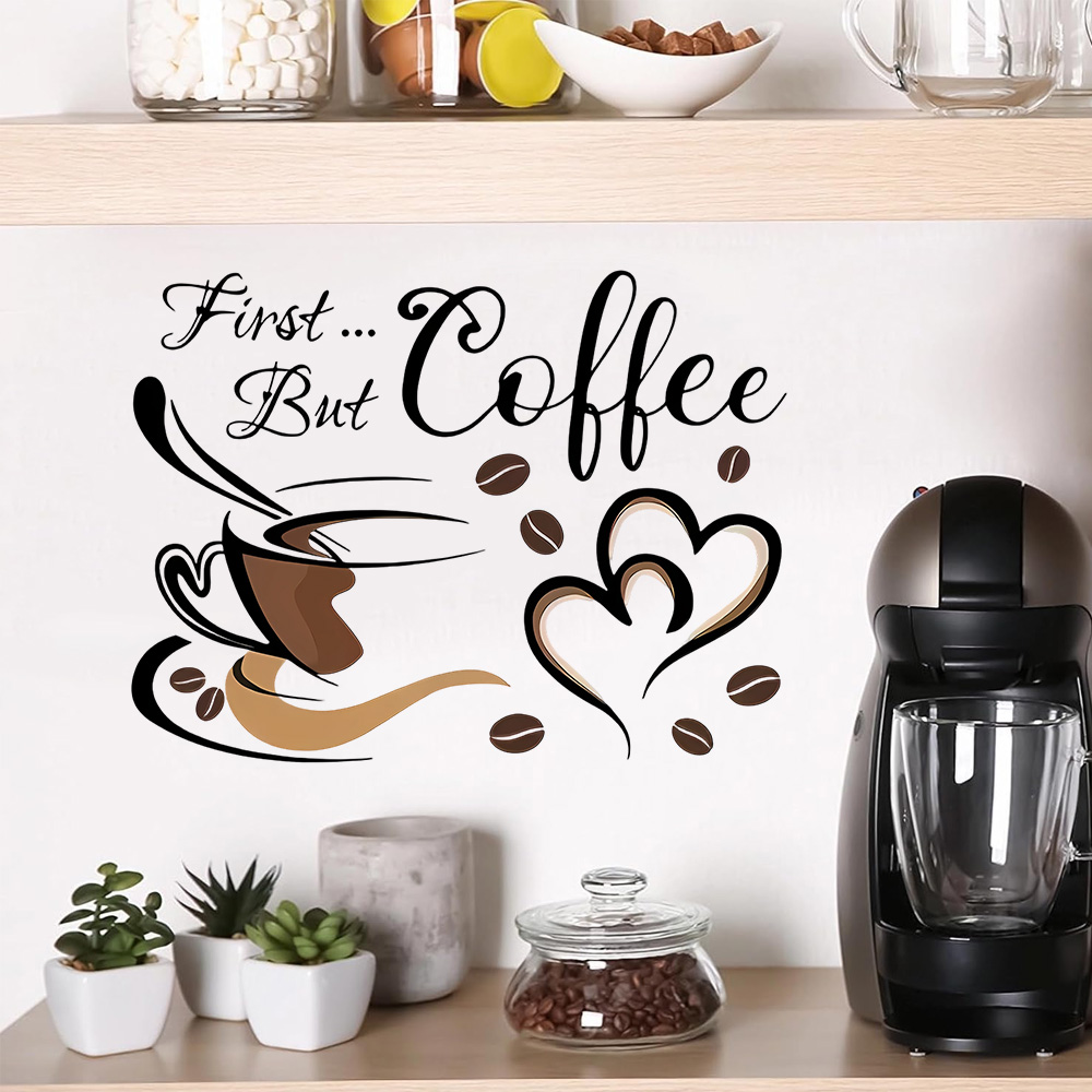 1 pak koffiebar muursticker ve - Commercial Kitchen Wall Panels recensie en prijs