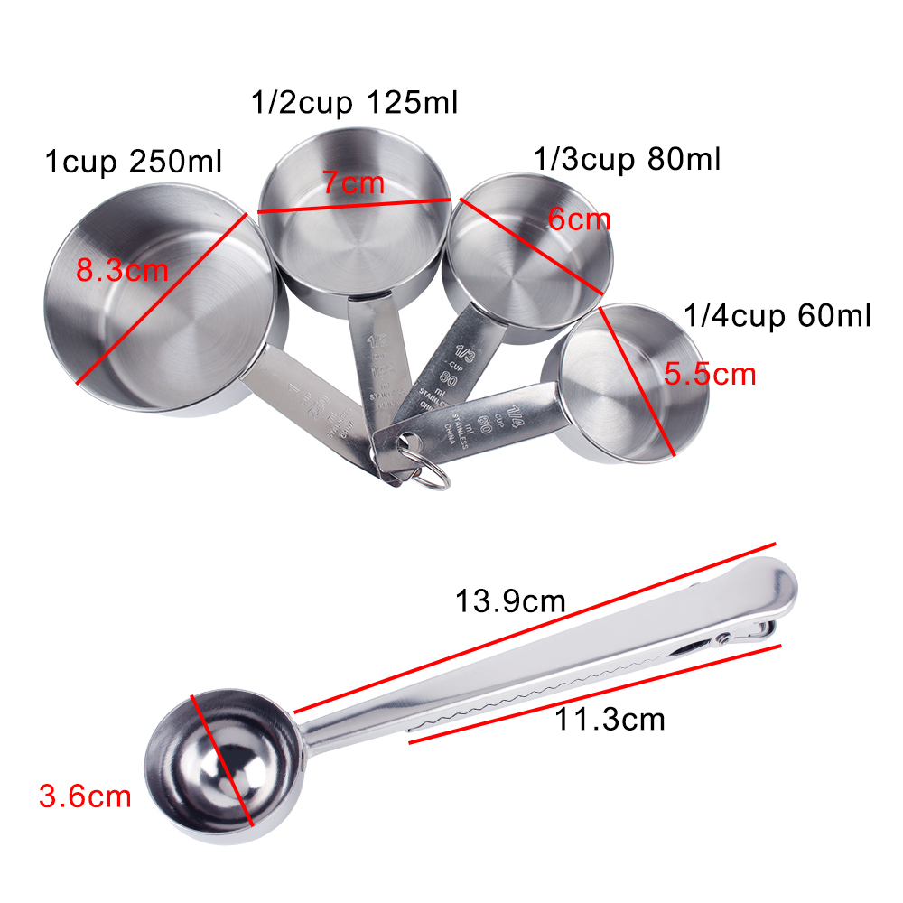 Stapelbare Maatbekers en Lepel - Commercial Kitchen Products recensie en prijs
