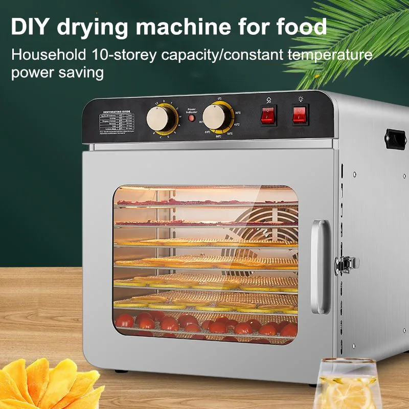 10-laags roestvrijstalen voeds - Commercial Food Dehydrator recensie en prijs