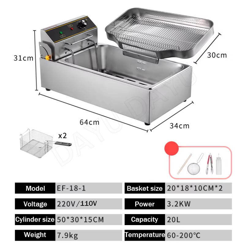 Commerciële elektrische friteu - Commercial Kitchen Timer recensie en prijs